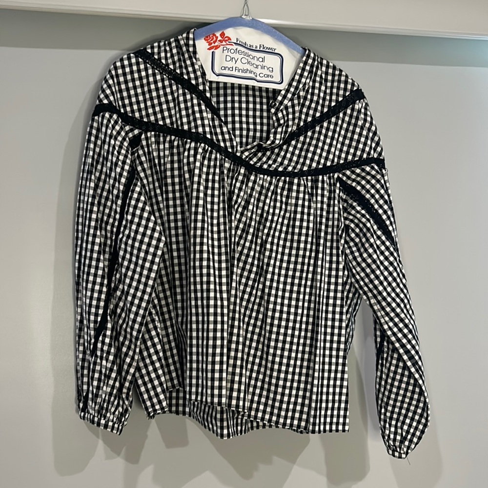Checked zara top
